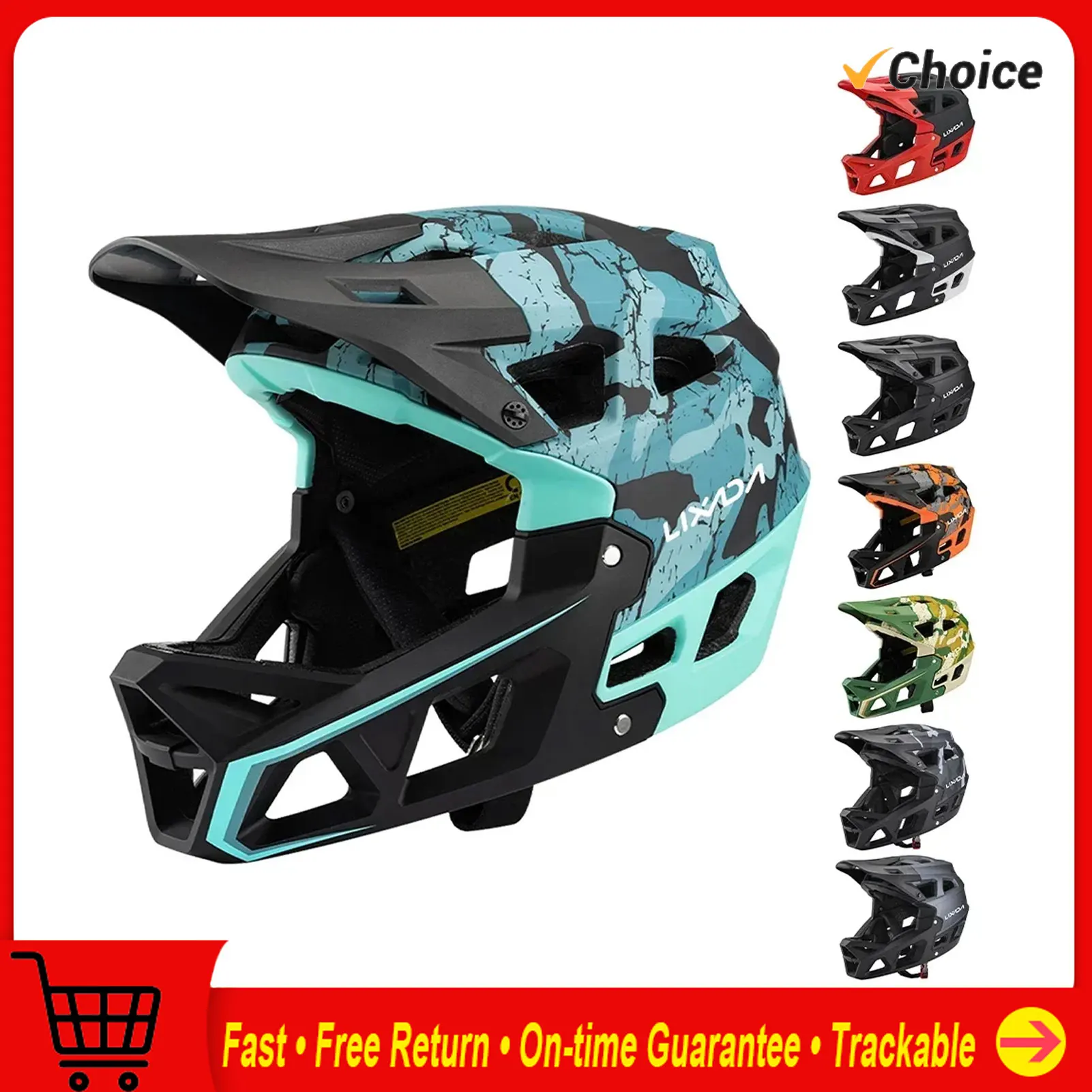 Bicycle Helmet - Mountain Bike Safety Cycling Gear Full
