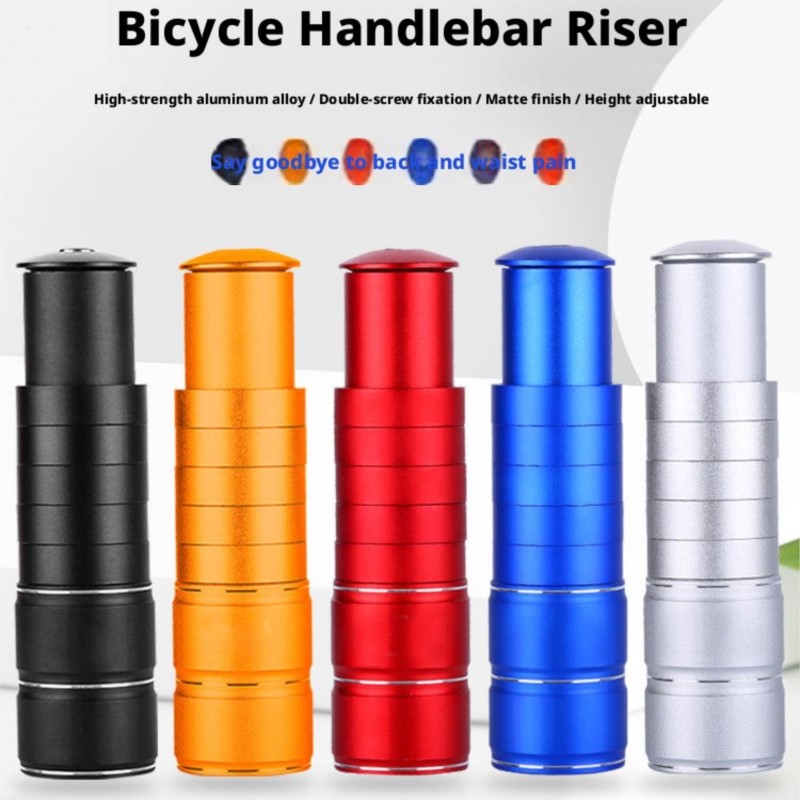 Bike Stem Riser - Adjustable Bike Handlebar Riser Stem Extender
