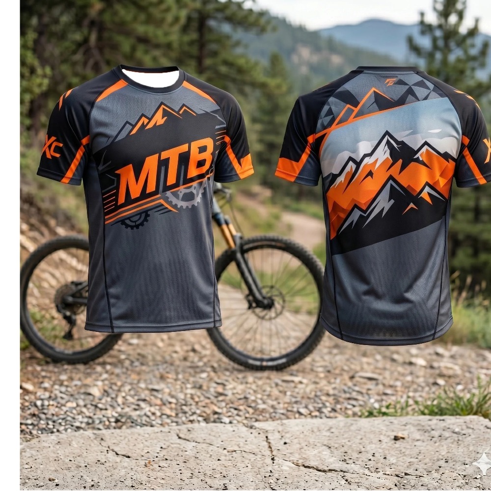 Xc Cycling Gear - Mountain MTB Gear Print Men Quick
