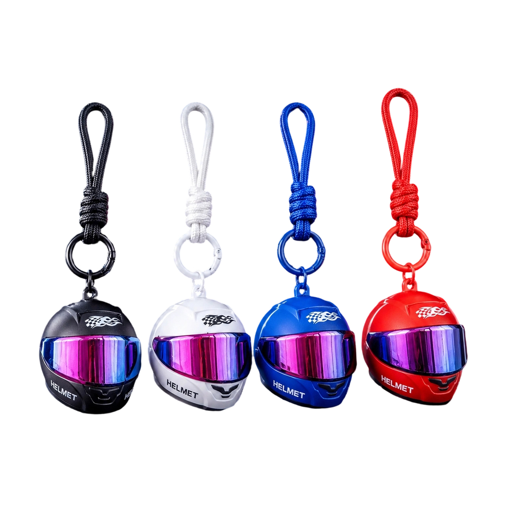 Bicycle Helmet - Cool Colorful Helmet Keychain With Flip