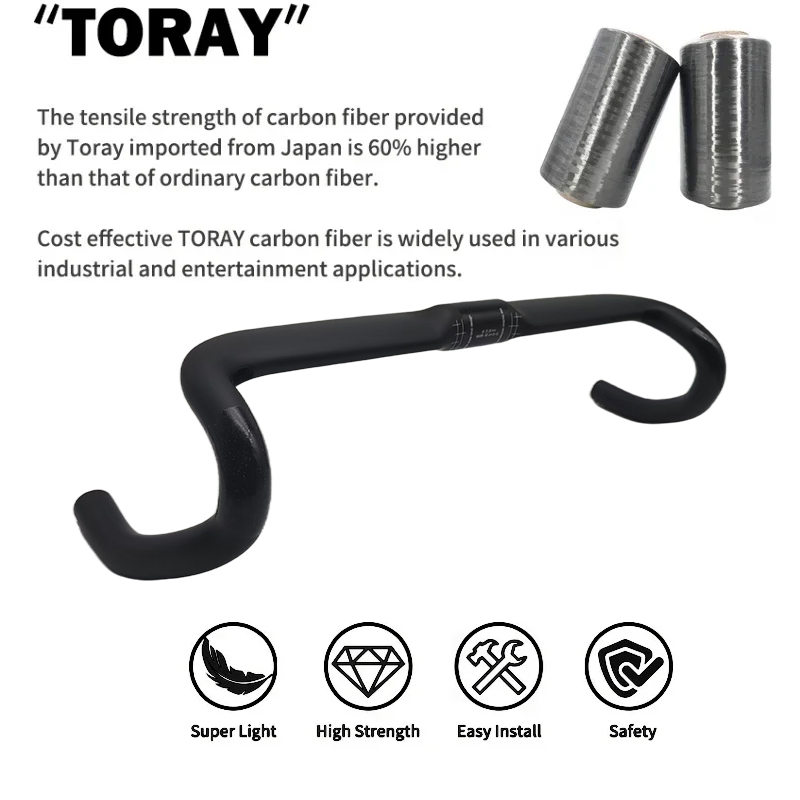 Carbon Fiber Racing Bike Handl - Cycling Gear Gravel 评论和价格