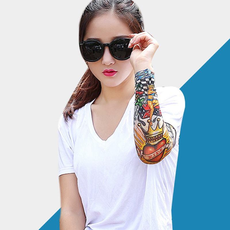 1 Pc Summer Tattoo Sleeve UV S - Cycling Glove 评论和价格