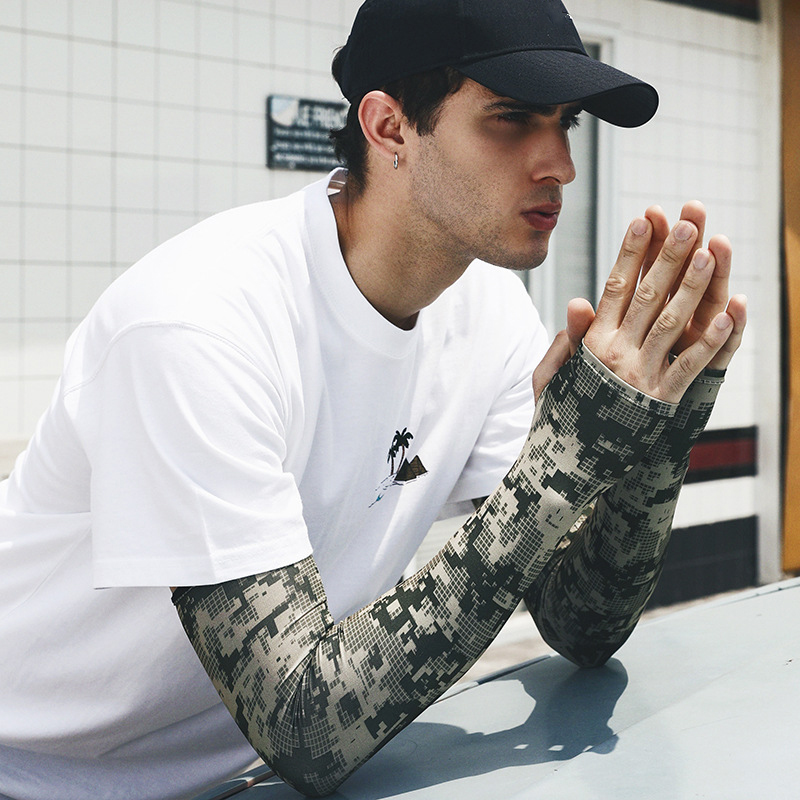 Uv Solar Arm Sleeve Men Summer - Cycling Glove 评论和价格