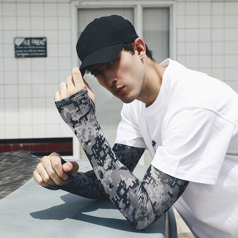 Uv Solar Arm Sleeve Men Summer - Cycling Glove 评论和价格