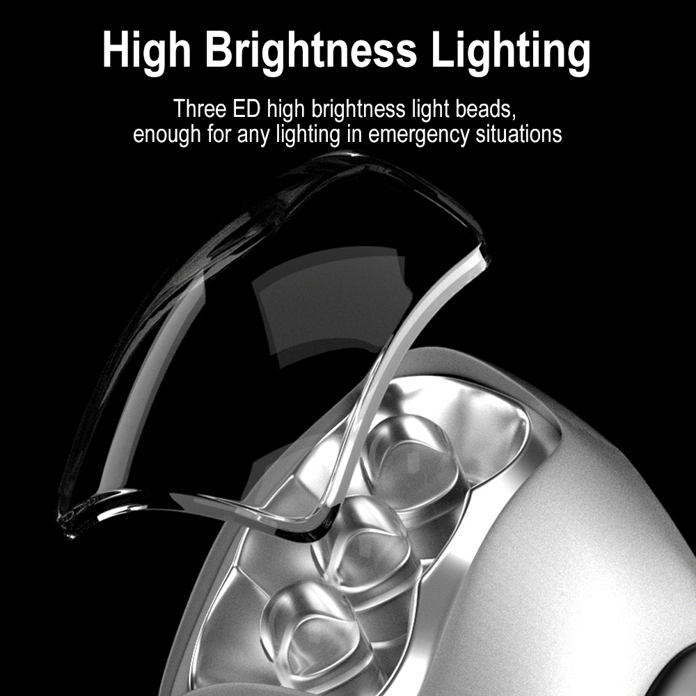 BORUIT LED Flashlight Hand Cra - Cycling Low Gear 评论和价格