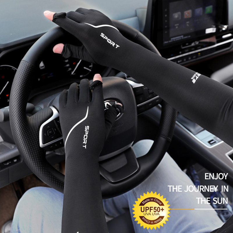 Sun Protection Long Arm Sleeve - Cycling Glove 评论和价格
