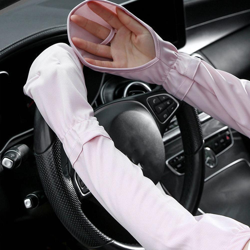 Solid Color Large Ice Silk Glo - Cycling Glove 评论和价格