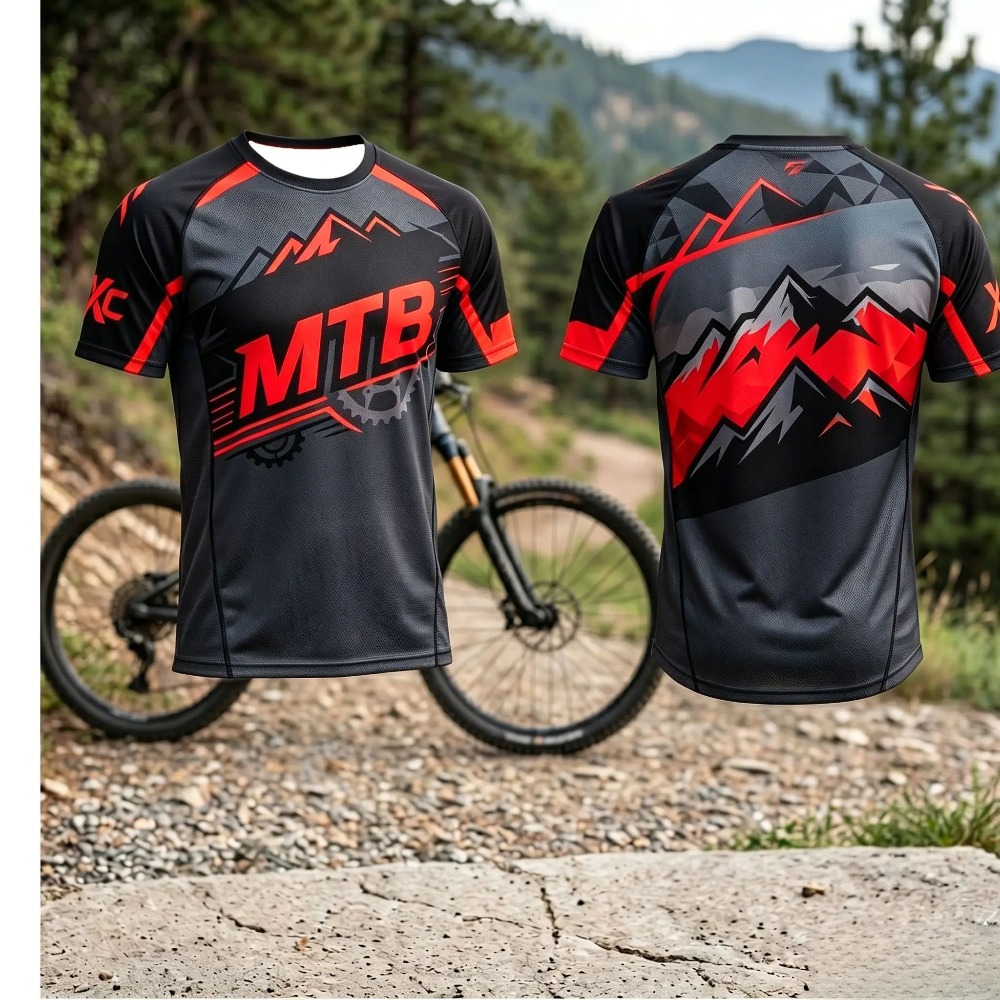 Mountain MTB Gear Print Men Qu - Xc Cycling Gear 评论和价格