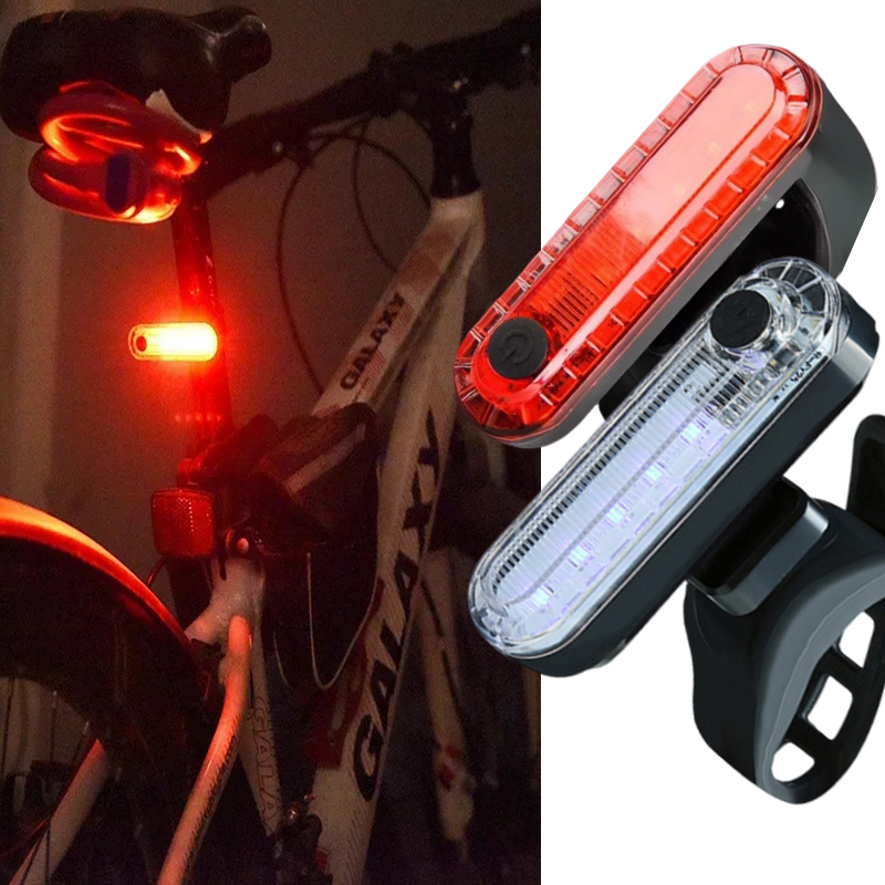 Bike Rear Tail Light USB Recha - Bicycle Helmet 评论和价格