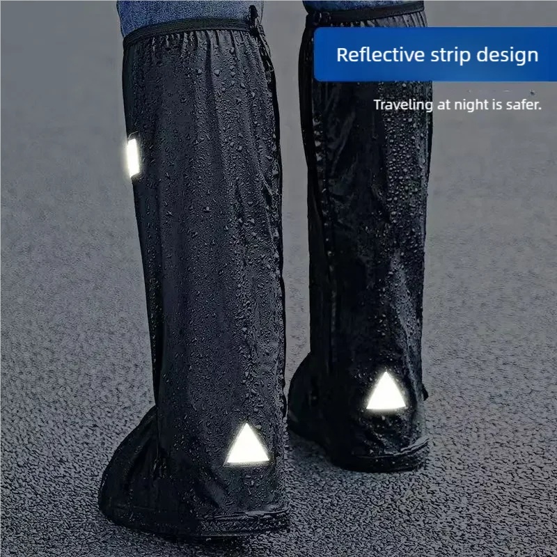 Black High Top Waterproof Rain - Cycling Shoe Covers 评论和价格