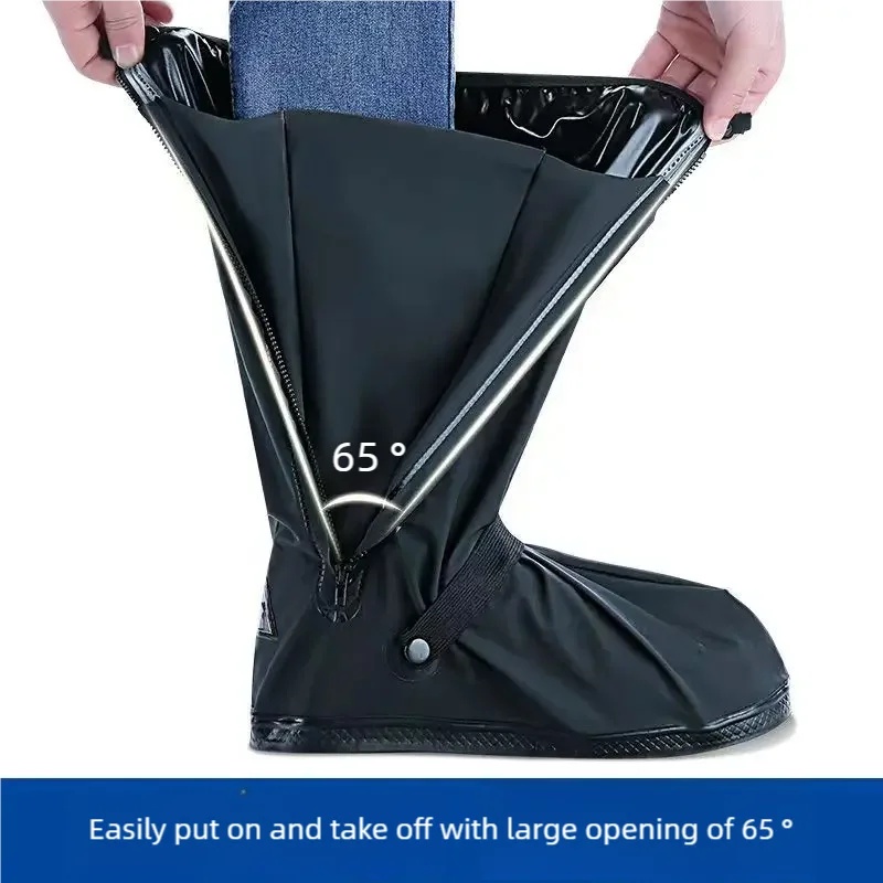 Black High Top Waterproof Rain - Cycling Shoe Covers 评论和价格