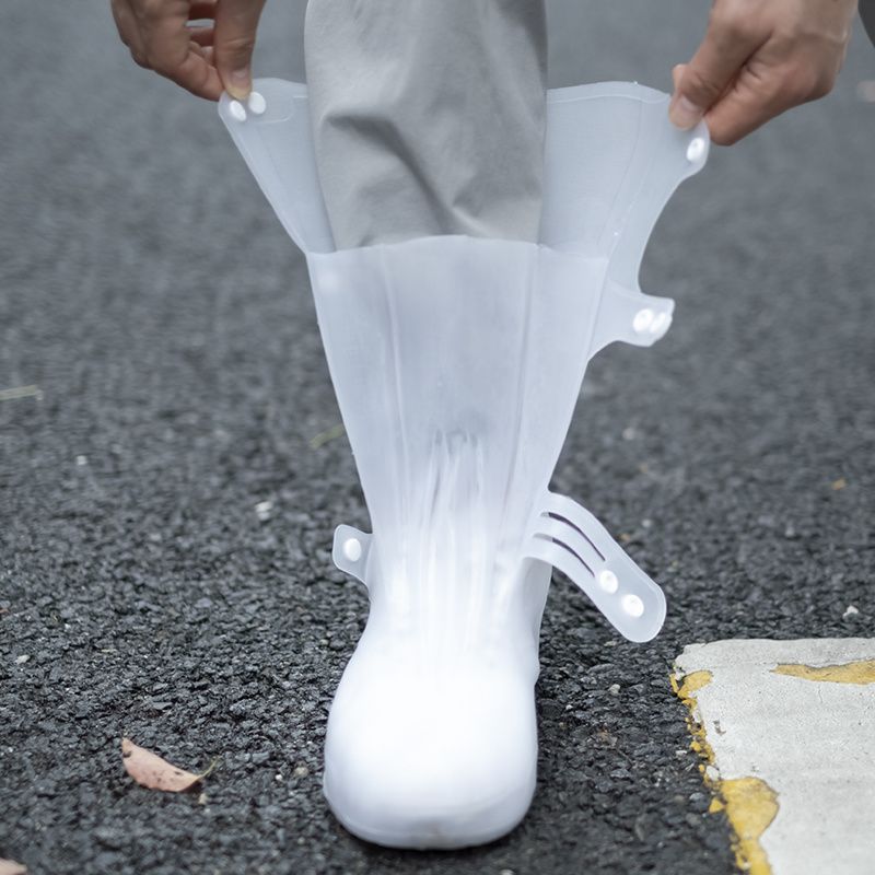 Waterproof Long High Tube Rain - Cycling Shoe Covers 评论和价格